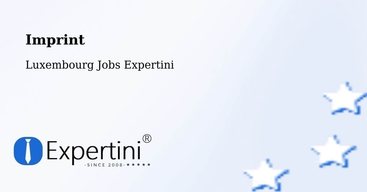 Imprint – Crauthem - Luxembourg Jobs Expertini